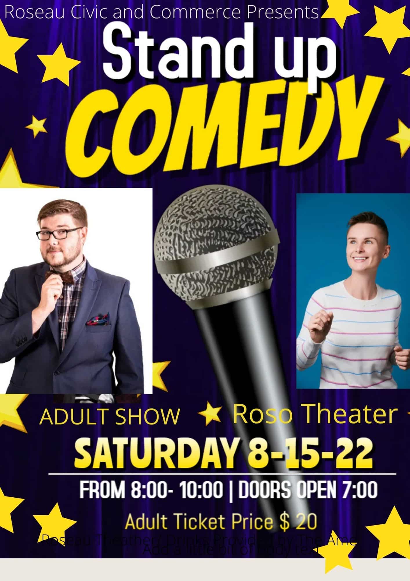 Stand Up Comedy - Go Explore Roseau, Minnesota