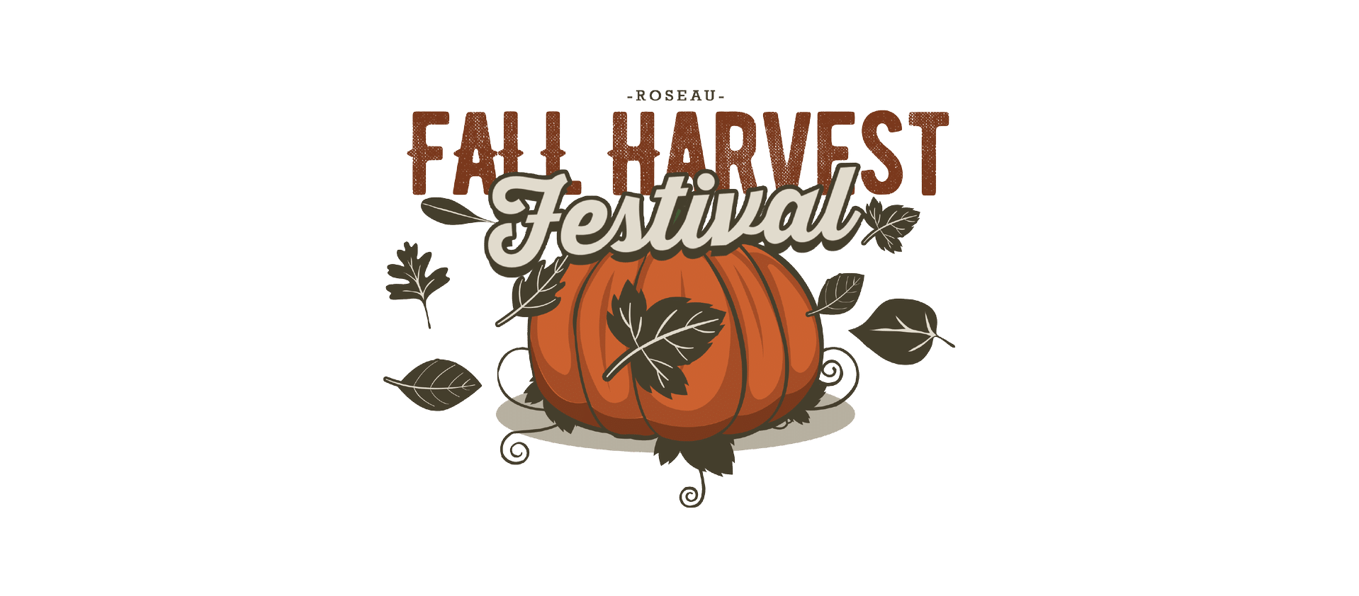 Fall Harvest Festival Logo Roseau