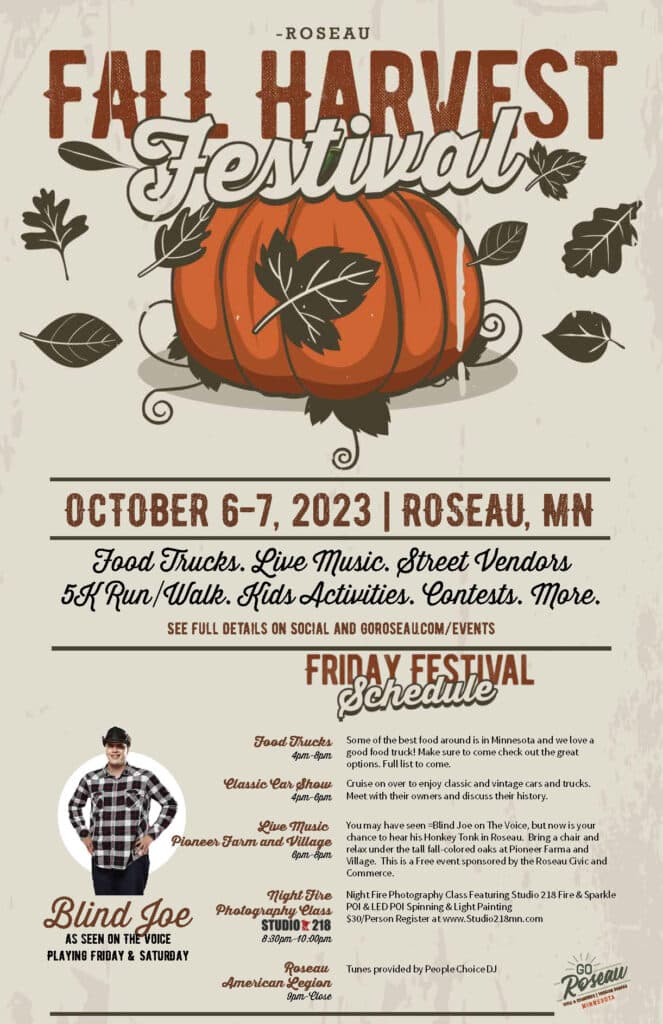 Fall Harvest Festival Roseau Poster 7 Page 1