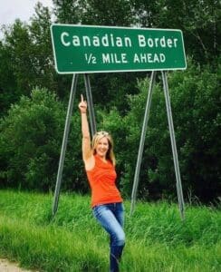 Crossing the border into Canada
