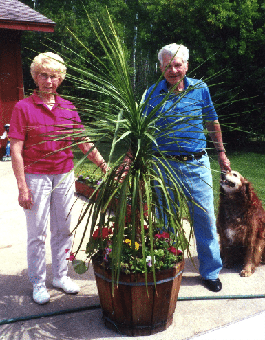 Gertie and her husband Bob Carter