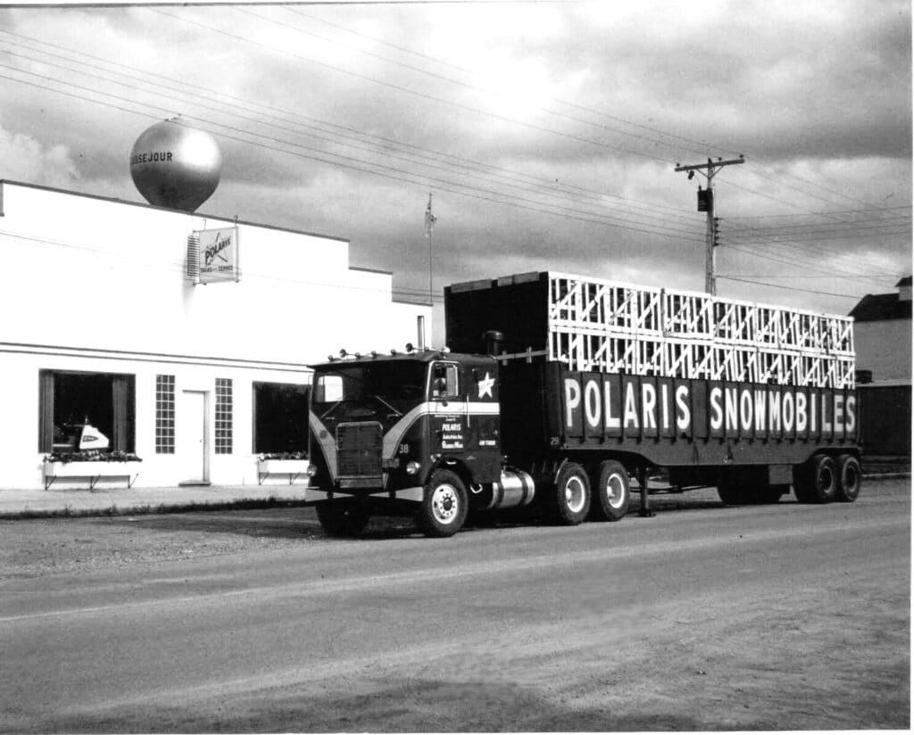 The Polaris Beausejour Plant in Manitoba Canada in black and white