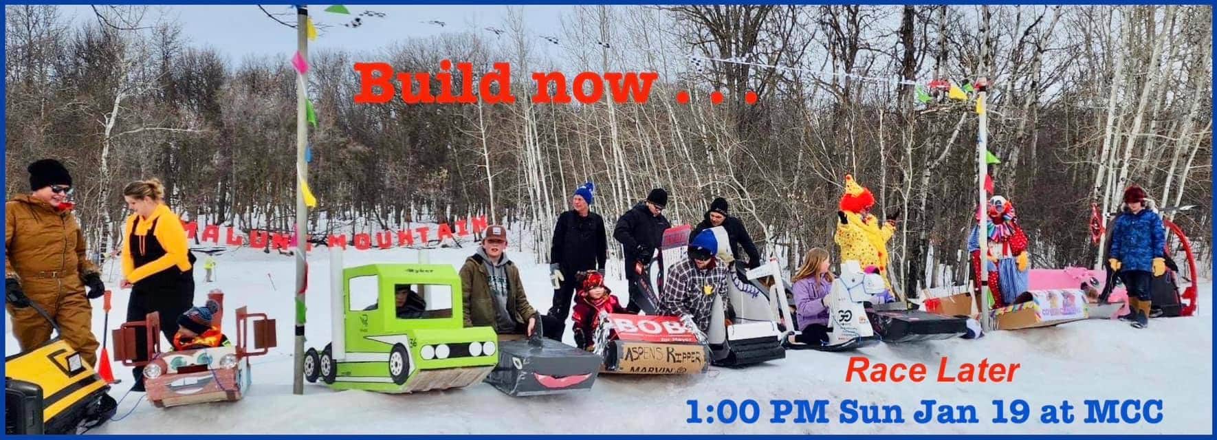 Cardboard Sled Race - Go Explore Roseau, Minnesota