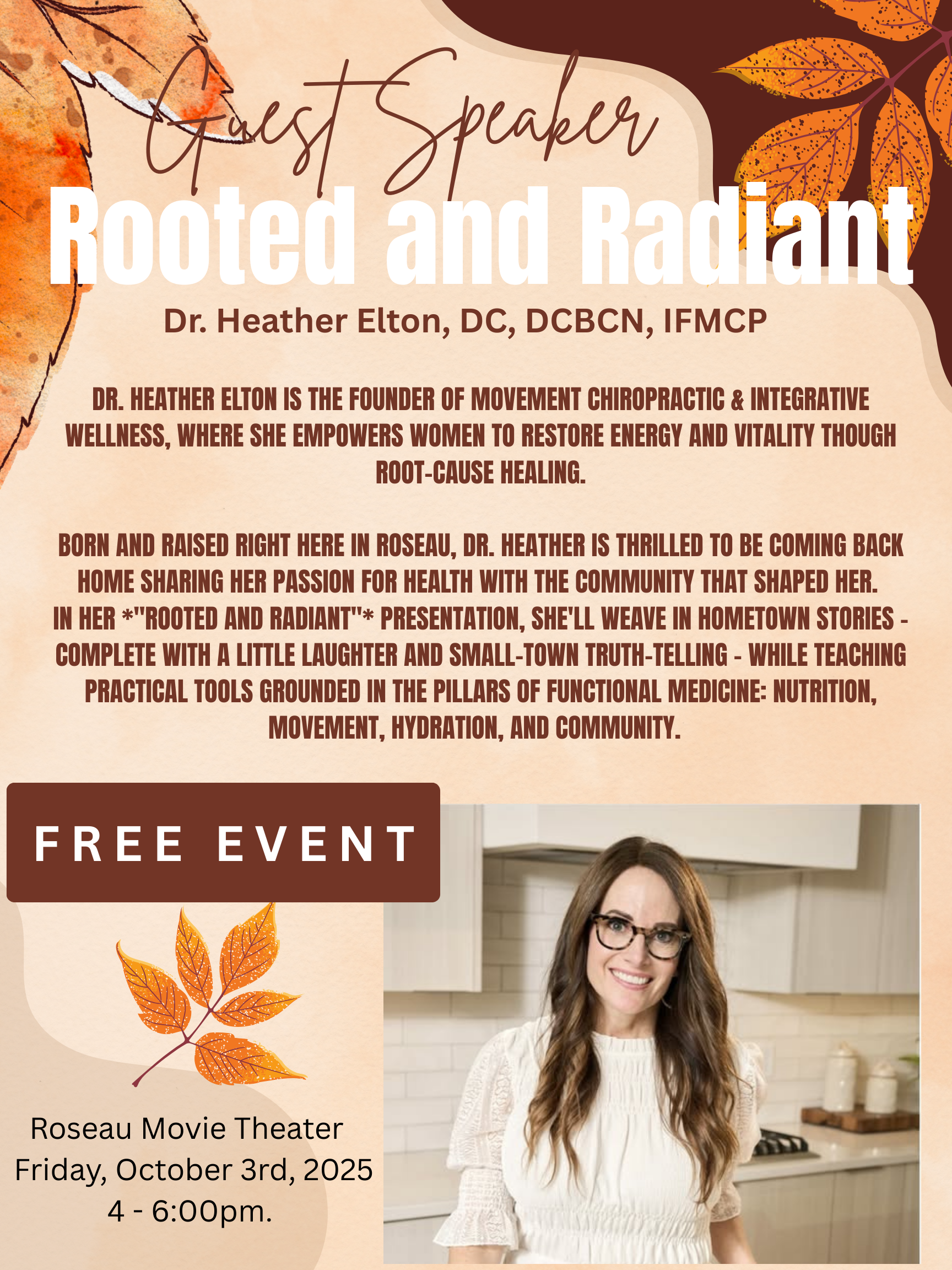 Fall Fest Home 4 Brown & Orange Simple Autumn Sale Poster (2)