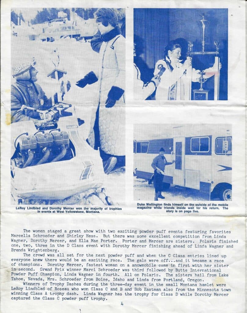 1970 Yellowstone Roundup LerRoy Lindblad and Dorothy Mercer page 4
