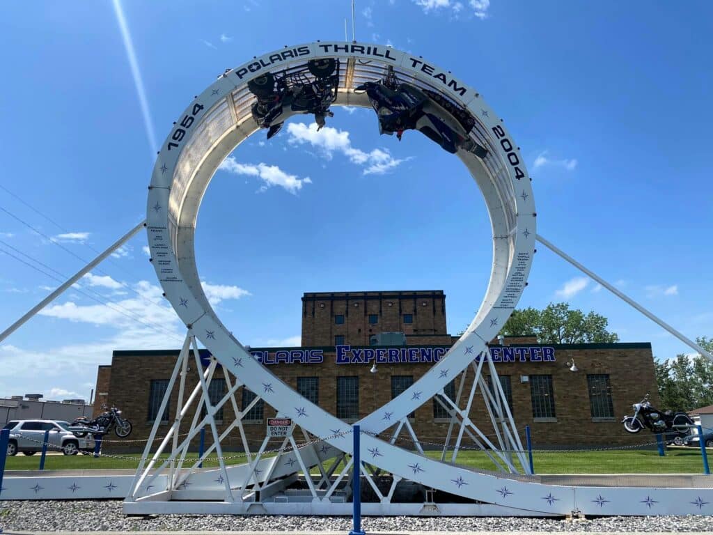 In front of the Polaris Experience Center